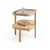 Hanah Home pomoćni sto Milan Kare 60, 60 cm, hrast