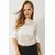 Bianco Lucci Ženska bluza na kratake rukave 60284020, Okrugli izrez, Bela