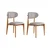 Hanah Home Set trpezarijskih stolica Lionte , 2 komada, Svetlosivi