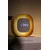 Led budilka Gingko Design Lumos 12,5 cm bela barva