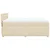 Vidaxl Box spring postelja z vzmetnico krem 140x200 cm blago