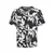 JACK & JONES Majica Jeff AOP, bež, črna