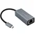 Omrežni adapter Qoltec USB-C 3.1 | RJ45 | Ethernet | 1000 Mb/s | Aluminij