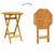 Vidaxl Zložljiv bistro set 3 szt. Rjava Masiven les akacije