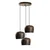 Opviq Luster YOZGAT-N-1413-RETRO, 45 cm, 3xE27, Braon