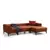 ATELIER DEL SOFA Ugaona garnitura Horizon Right Tile Red