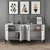 Hanah Home Komoda Kiev 160 160x78x35cm Bela