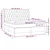 Vidaxl Box spring postelja z vzmetnico LED modra 160x200 cm blago