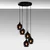 Conceptum Hypnose Luster Smoked-012, 50x50 cm, Crni