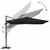 Suncobran Crna 286 x 284 x 270 cm Aluminij i poliester