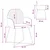 Trpezarijske stolice 6 pcs Baršun Crna 55 x 50 x 84 cm