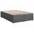 Vidaxl Box spring postelja z vzmetnico temno siva 140x200 cm blago