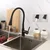 Inter Ceramic slavina za sudoper Havana, stojeća, jednoručna, hrom, crna