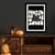 WallXpert uramljena slika 3752HALCT-006, natpis Happy Halloween sa duhovima na crnoj pozadini, 37 x 52 cm, crni ram