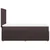 Vidaxl Box spring postelja z vzmetnico temno rjava 80x200 cm blago