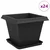 Saksije za biljke 24 pcs Crna 38 x 38 x 30 cm Plastika
