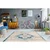 Kayoom VINTAGE PREPROGA 160/230 cm tkano modra, krem barve