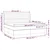 Vidaxl Box spring postelja z vzmetnico LED črna 200x200 cm blago