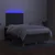 Vidaxl Box spring postelja z vzmetnico LED temno siva 120x190 cm blago