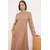 Trendyol Modest Ženska haljina Tctss26Eb00074, Bež