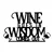 Wallity Zidna dekoracija Wine Wisdom, 55 x 34 cm, Crna