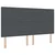 Vidaxl LED Box Spring Postelja Temno siva in bela 180 x 200 cm