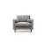Atelier del Sofa Fotelja Rome 105x85x90cm, Svetlosiva