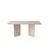 Hanah Home Trpezarijski sto Loft, 180 cm, Krem