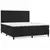 Vidaxl Box spring postelja z vzmetnico črna 180x200 cm žamet