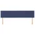 Vidaxl Posteljno vzglavje modra 160x5x78/88 cm blago