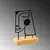 Atelier Del Sofa Dekorativna figura Serenity, 26x8x17 cm, Crna