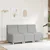 Modularna sofa bez naslona za ruke, siva, 55 cm, tkanina