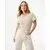 Mexx Ženska bluza MF007702261W, Kratki rukav, Bež