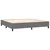 Vidaxl Box spring postelja z vzmetnico LED temno siva 200x200 cm blago