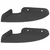 Lebdeća polica s policom s pohranom 2 pcs Crna 15 x 15 x 2 cm