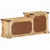 Vidaxl klop s predalom Rjava 110 x 35 x 50 cm Grobi mango