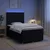 vidaXL Postelja boxspring z vzmetnico Črna 120 x 190 cm Blago