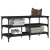 Klupa za cipele crna 100x38,5x49 cm od konstruiranog drva
