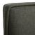 Carryhome OBLAZINJENA POSTELJA 180 cm  x 200 cm , les, tekstil temno siva