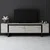 Hanah Home TV Komoda Yildiz, 180x50x30 cm, Sivo-Crna