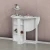 Hanah Home Sklopivi sto Middle 90x77x45cm Beli