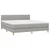 Vidaxl Box spring postelja z vzmetnico LED sv. siva 180x200 cm blago