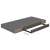 Plutajuća zidna polica visoki sjaj siva 50 x 23 x 3,8 cm MDF