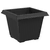 Saksije za biljke 6 pcs Crna 33 x 33 x 26 cm Plastika