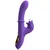 Sweet Smile Thrusting Vibrator with a Moving Ring Purple
