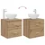 Umivaonik s policom Hrast artisan 49,5 x 41 x 64,5 cm