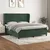 Vidaxl Box spring postelja z vzmetnico temno zelena 160x200 cm žamet