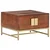Vidaxl Klubska mizica medeno rjava 67x67x45 cm trden akacijev les