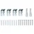 Venecijanska roleta Crna 80 x 250 cm 35 mm