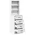Highboard s ladicama Bijelo 40 x 41 x 135 cm Konstruirano drvo